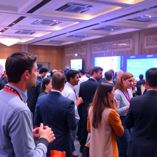 Fotografia de um evento corporativo com pessoas em uma conferência em Brasília